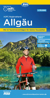Fahrradkarte Allgäu ADFC Regionalkarte Coverbild